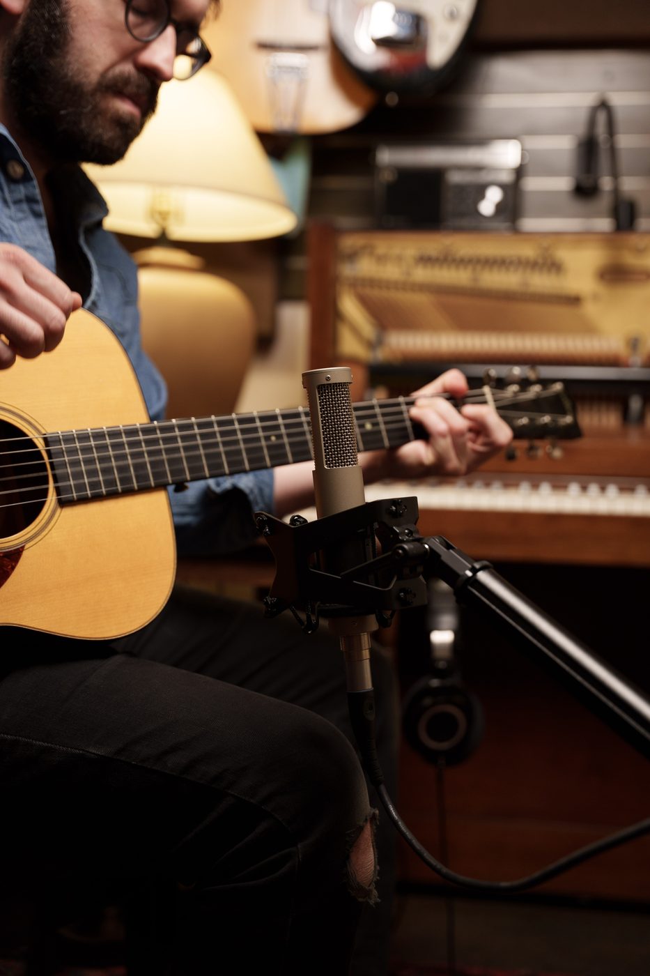 R-12 on stand in studio environment