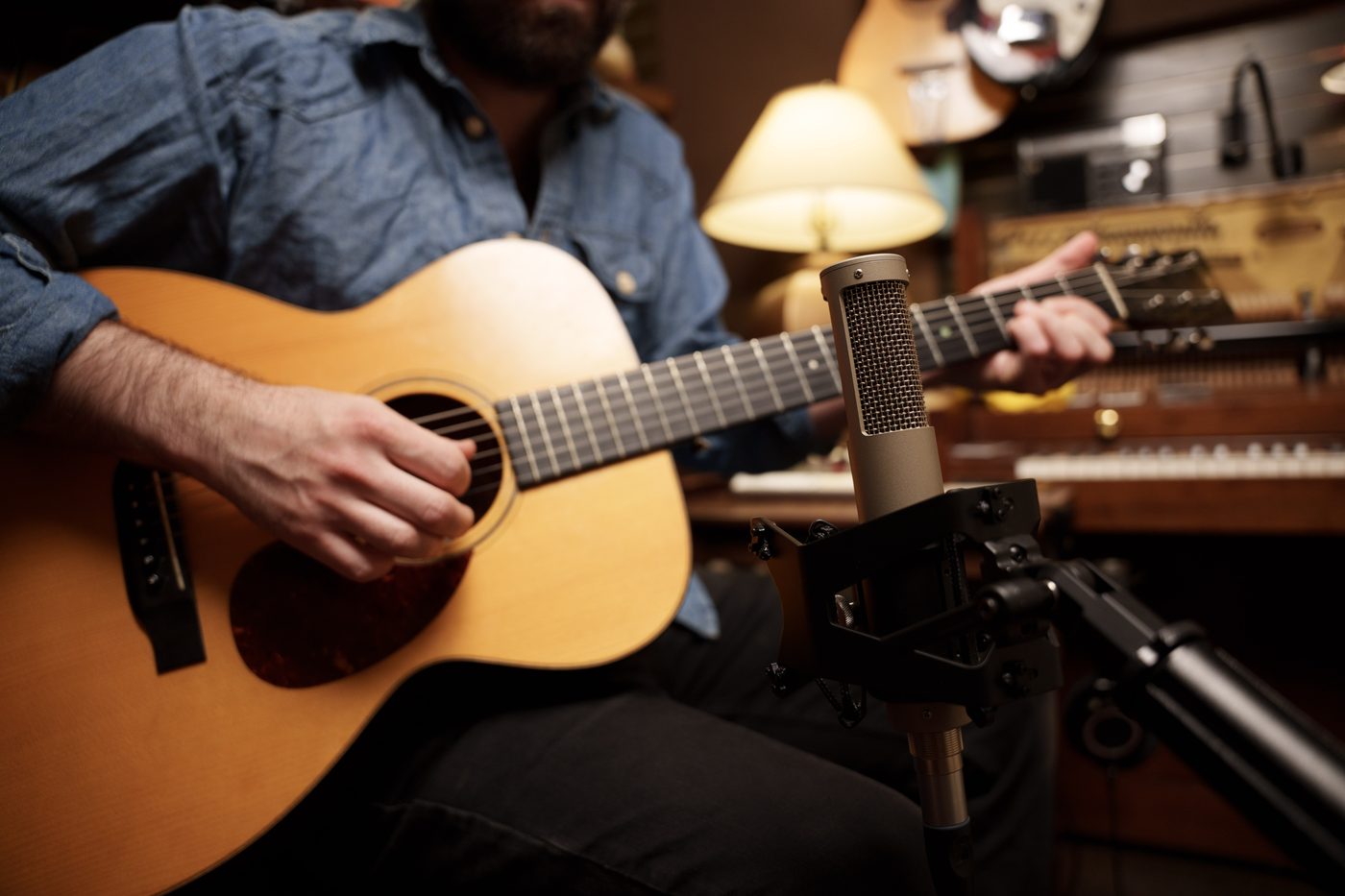 R-12 on acoustic guitar — wide
